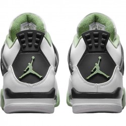 PK God Air Jordan 4 Retro White Oil Green Dark Ash White/Seafoam/Dark Ash/Neutral Grey AQ9129-103