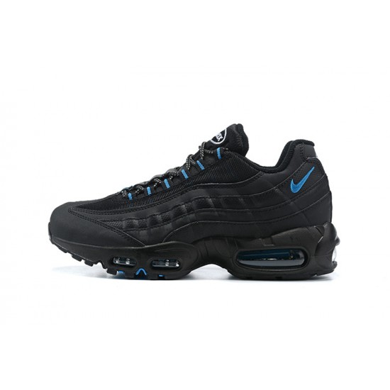 PK God Air Max 95 TT Black and Blue Shoes Men