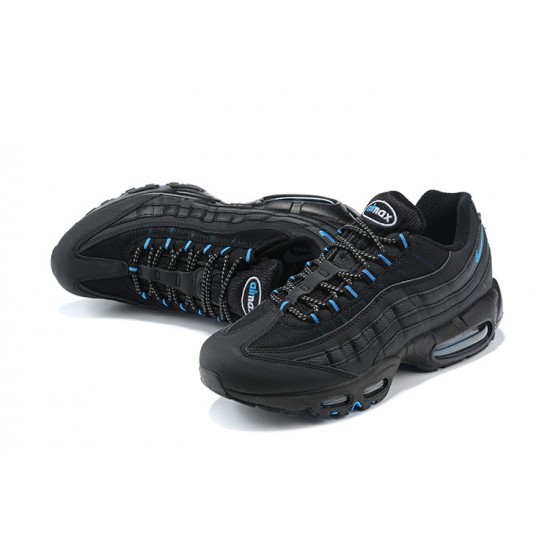 PK God Air Max 95 TT Black and Blue Shoes Men