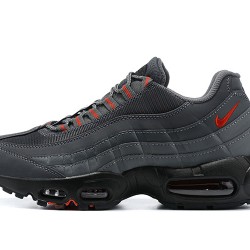 PK God Air Max 95 TT Grey Red and Black Shoes Men