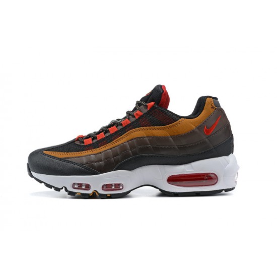 PK God Air Max 95 TT Grey Red and Brown Shoes Men 