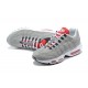 PK God Air Max 95 TT Grey White and Red Shoes Men 