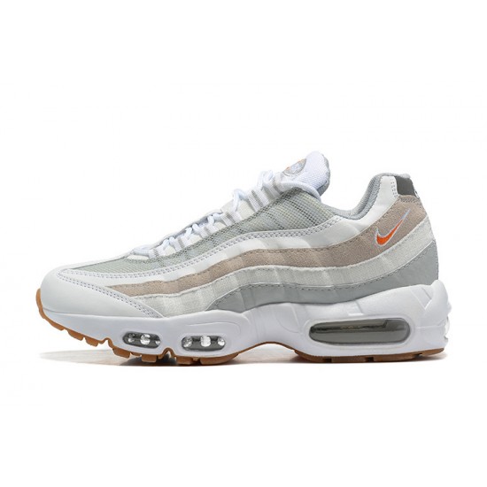 PK God Air Max 95 TT White Grey and Orange DM0011-100  Shoes Men