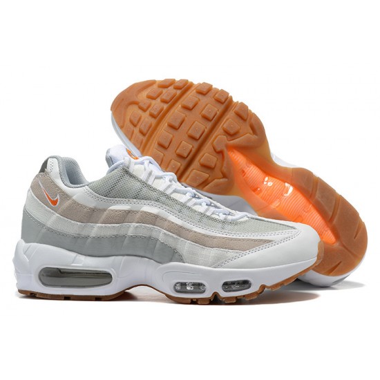 PK God Air Max 95 TT White Grey and Orange DM0011-100  Shoes Men