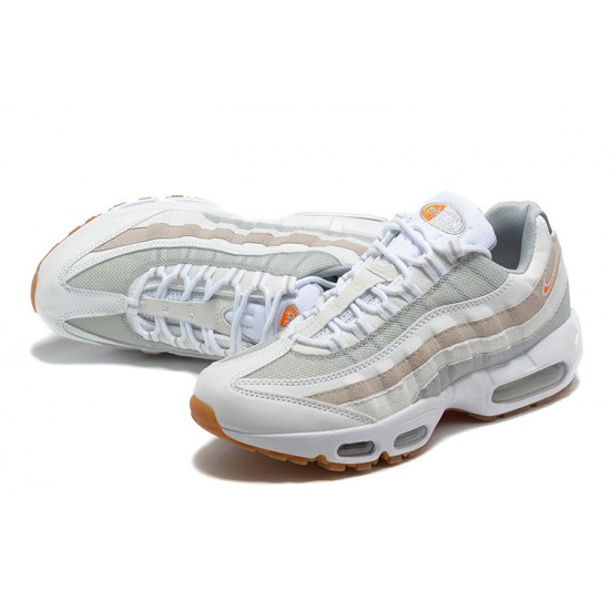 PK God Air Max 95 TT White Grey and Orange DM0011-100  Shoes Men