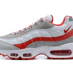 PK God Air Max 95 TT White Red and Grey Shoes Men