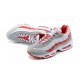 PK God Air Max 95 TT White Red and Grey Shoes Men