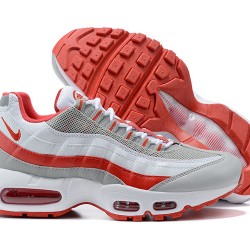 PK God Air Max 95 TT White Red and Grey Shoes Men