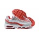 PK God Air Max 95 TT White Red and Grey Shoes Men