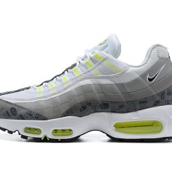 PK God Air Max 95 TT White and Grey Shoes Men