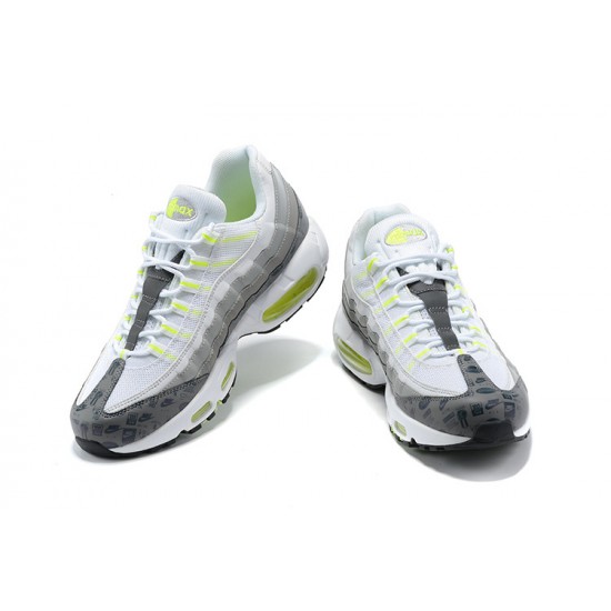 PK God Air Max 95 TT White and Grey Shoes Men