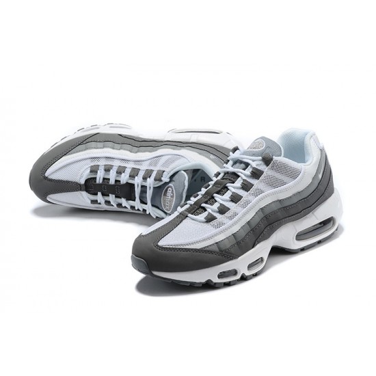 PK God Air Max 95 TT White and Grey Shoes Men