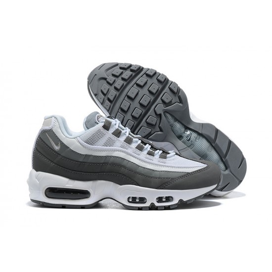 PK God Air Max 95 TT White and Grey Shoes Men