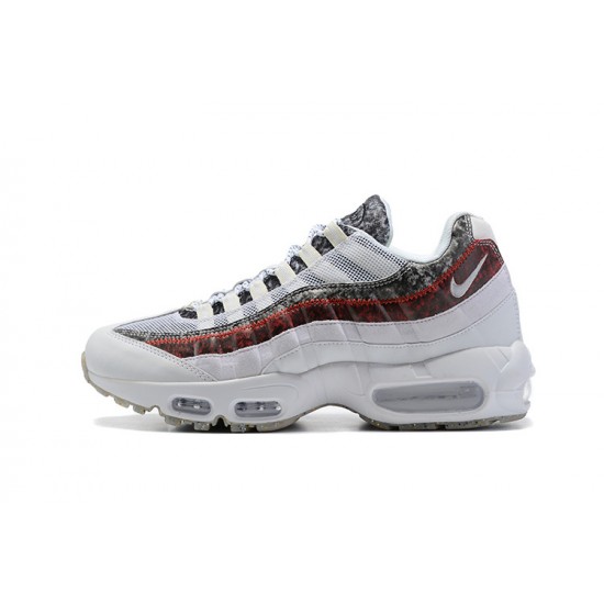 PK God Air Max 95 TT White and Red Shoes Men