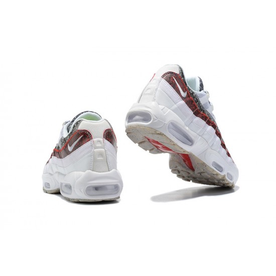 PK God Air Max 95 TT White and Red Shoes Men