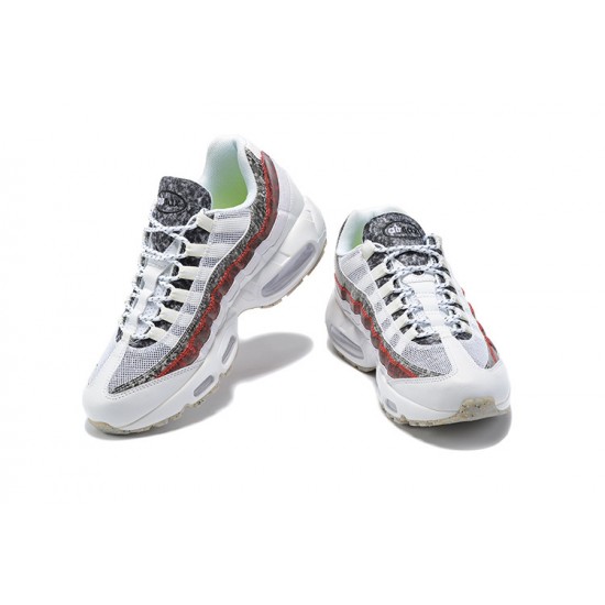 PK God Air Max 95 TT White and Red Shoes Men