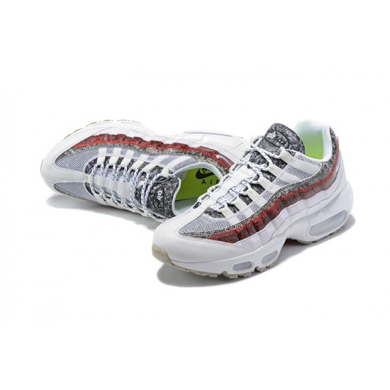 PK God Air Max 95 TT White and Red Shoes Men