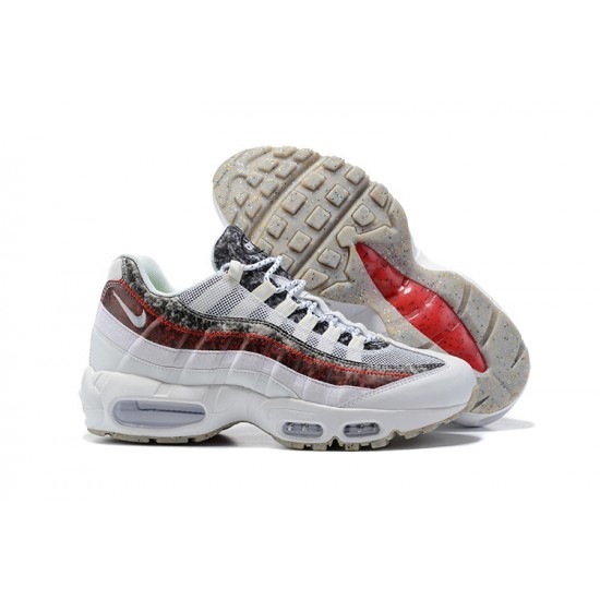 PK God Air Max 95 TT White and Red Shoes Men