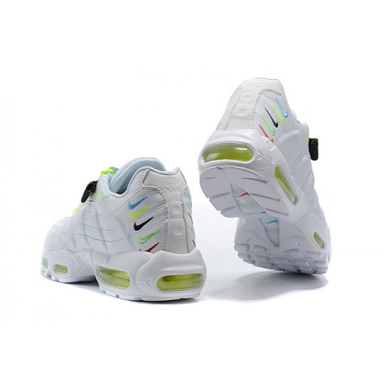 PK God Air Max 95 TT Worldwide White Yellow CV9030-100 Shoes Women/Men