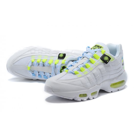 PK God Air Max 95 TT Worldwide White Yellow CV9030-100 Shoes Women/Men