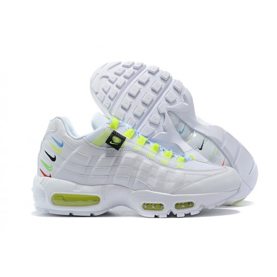 PK God Air Max 95 TT Worldwide White Yellow CV9030-100 Shoes Women/Men