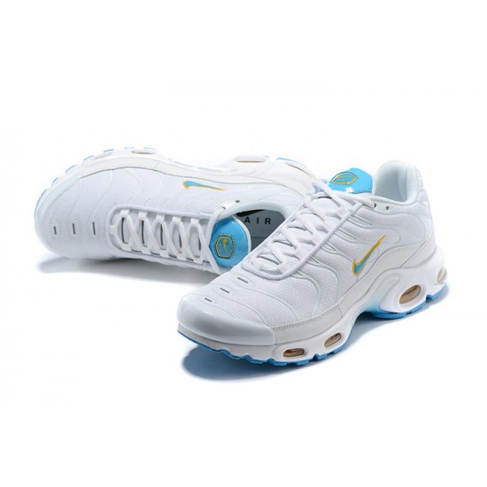 PK God Air Max Plus Tn White Blue Shoes Men