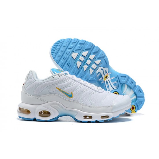 PK God Air Max Plus Tn White Blue Shoes Men