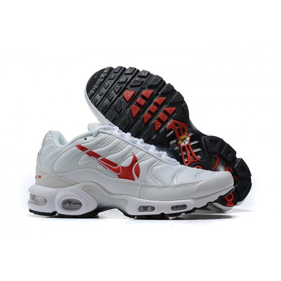 PK God Air Max Plus Tn White Red CU3454-100 Shoes Men