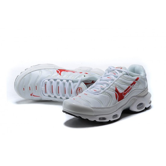 PK God Air Max Plus Tn White Red CU3454-100 Shoes Men