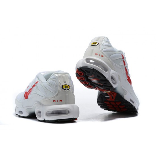 PK God Air Max Plus Tn White Red CU3454-100 Shoes Men