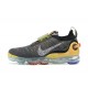 PK God Air VaporMax 2020 Flyknit Grey Yellow CJ6740-002 Shoes Women/Men