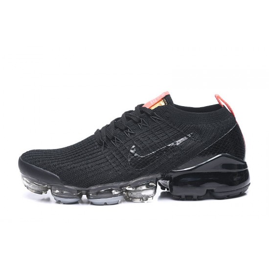 PK God Air VaporMax Flyknit 3 Black Orange Shoes Women/Men