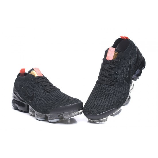 PK God Air VaporMax Flyknit 3 Black Orange Shoes Women/Men