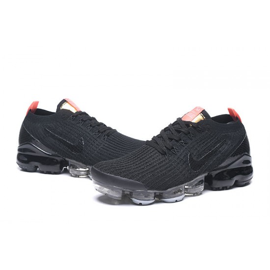 PK God Air VaporMax Flyknit 3 Black Orange Shoes Women/Men