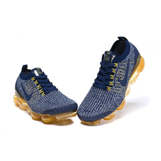 PK God Air VaporMax Flyknit 3 Blue Yellow AJ6900-444 Shoes Women/Men