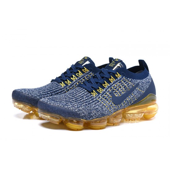 PK God Air VaporMax Flyknit 3 Blue Yellow AJ6900-444 Shoes Women/Men