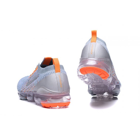 PK God Air VaporMax Flyknit 3 Grey Orange AJ6900-003 Shoes Women/Men