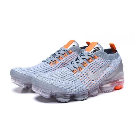 PK God Air VaporMax Flyknit 3 Grey Orange AJ6900-003 Shoes Women/Men