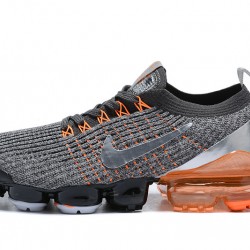 PK God Air VaporMax Flyknit 3 Grey Orange AJ6900-024 Shoes Women/Men