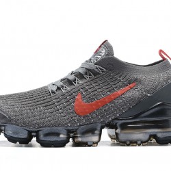 PK God Air VaporMax Flyknit 3 Grey Red CT1270-001 Shoes Women/Men