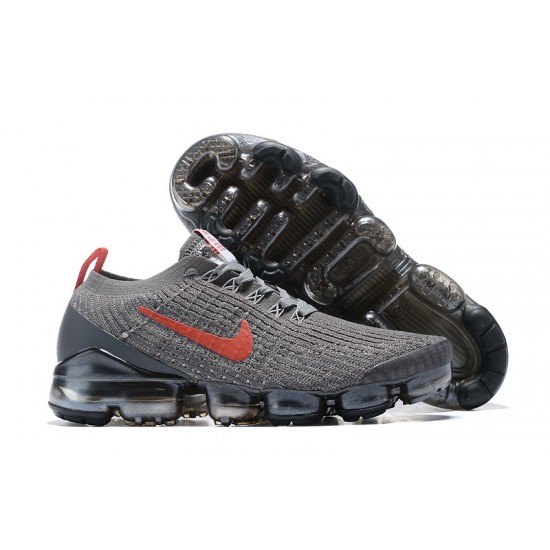 PK God Air VaporMax Flyknit 3 Grey Red CT1270-001 Shoes Women/Men