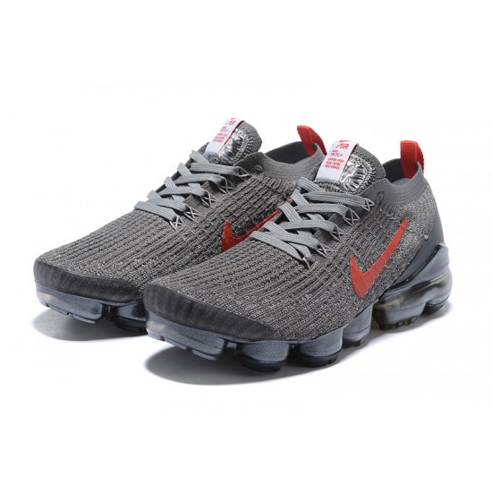 PK God Air VaporMax Flyknit 3 Grey Red CT1270-001 Shoes Women/Men