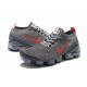 PK God Air VaporMax Flyknit 3 Grey Red CT1270-001 Shoes Women/Men