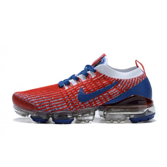 PK God Air VaporMax Flyknit 3 Red Blue CW5585-100 Shoes Women/Men