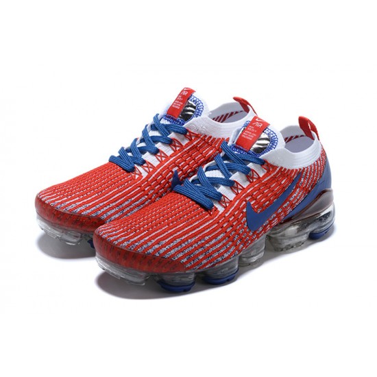 PK God Air VaporMax Flyknit 3 Red Blue CW5585-100 Shoes Women/Men