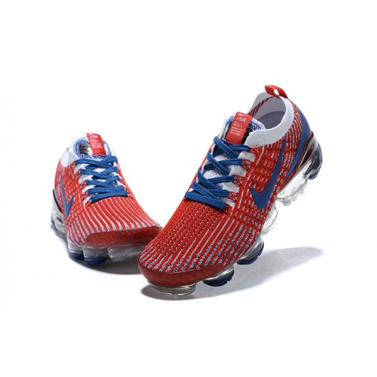 PK God Air VaporMax Flyknit 3 Red Blue CW5585-100 Shoes Women/Men