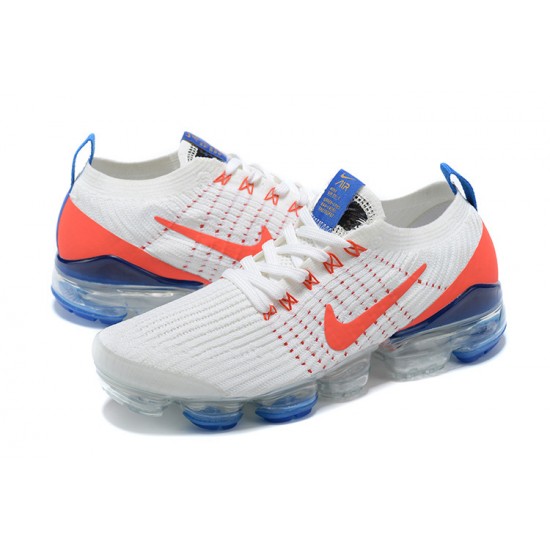 PK God Air VaporMax Flyknit 3 White Blue CZ7994-100 Shoes Women/Men