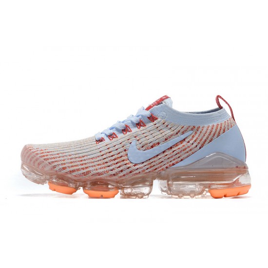 PK God Air VaporMax Flyknit 3 White Orange AJ6910-400 Shoes Women/Men