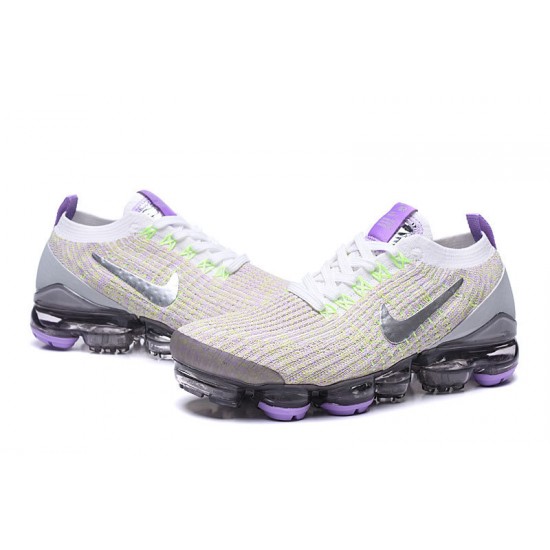 PK God Air VaporMax Flyknit 3 White Purple AJ6900-102 Shoes Women/Men