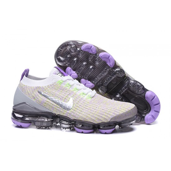 PK God Air VaporMax Flyknit 3 White Purple AJ6900-102 Shoes Women/Men